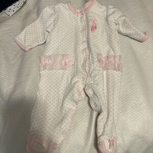 Pink and White Baby One Piece